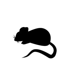 silhouette of a mouse