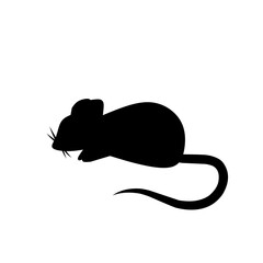 silhouette of a mouse
