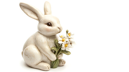 A ceramic easter bunny