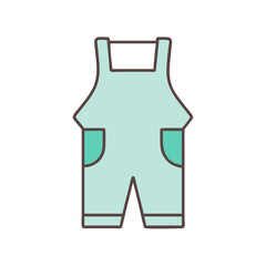 Adorable Baby Romper Outfit with Cute Patch Pockets Light Green Color Toddler Clothes