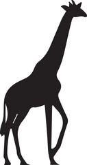 Giraffe silhouette vector EPS