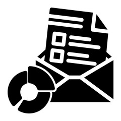 Emails Icon Solid Style for Efficiency Pack Icon Themes
