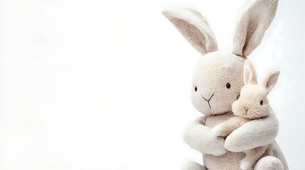 Obraz premium A fabric easter bunny