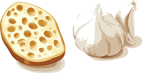 garlic vector art