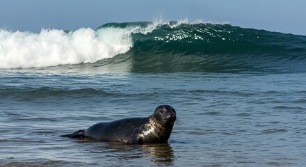 Obraz premium Ocean's Embrace AI Generated