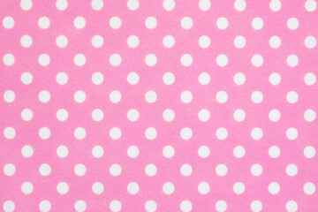 Bright pink polka dot texture background