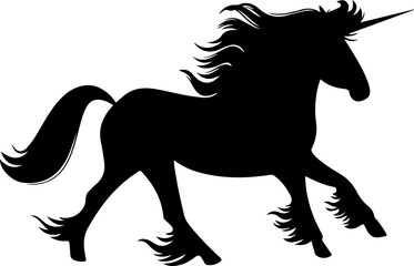 black horse vector illustration