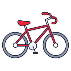 Fototapeta premium Colorful bicycle vector illustration 