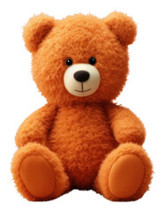 Obraz premium PNG Plush bear toy representation.