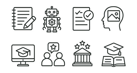 Robot is on a piece of paper