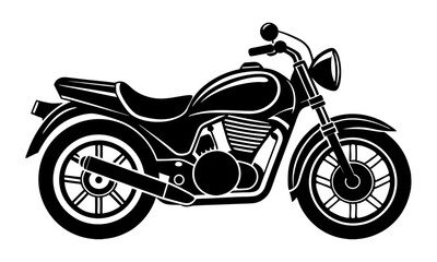 Obraz premium Download Motorbike Silhouette Vector Graphics: Logo Icon, Clipart, And Decorative Elements Svg File For Design. 