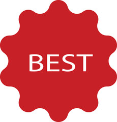 Sale price tag product badges Stickers Labels Tags Ribbons icon in Flat. big Seller isolated on transparent background