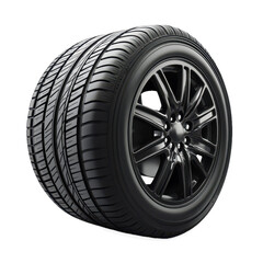 Obraz premium Automobile tire on transparent background 