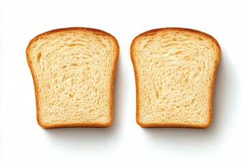 Two slices of bread, top view (1)