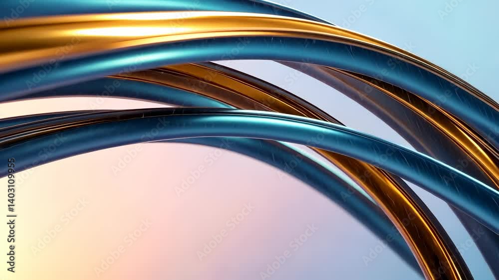 Poster abstract metallic stream flowing and creating a dynamic modern background and elegant design, perfec