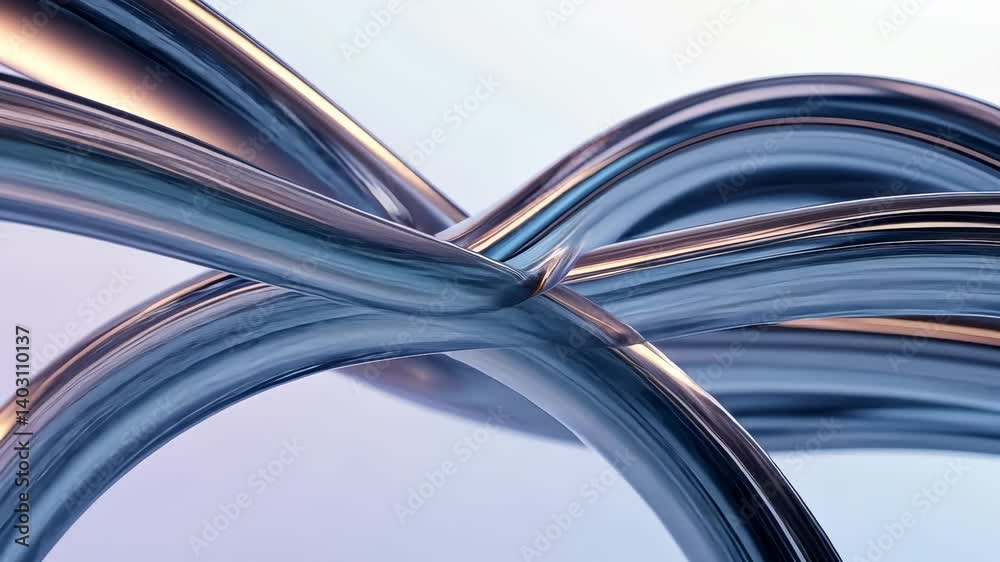 Poster metallic perfect stream flowing and creating a dynamic abstract background and elegant design, smoot
