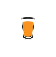 glass of juice vector illustration design 