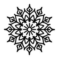 Downloadable floral pattern vector art for coloring pages and creative projects printable art, mandala vector design