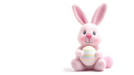 Obraz premium a soft easter bunny with easter egg