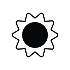 Sun Icon Vector Stock Illustration