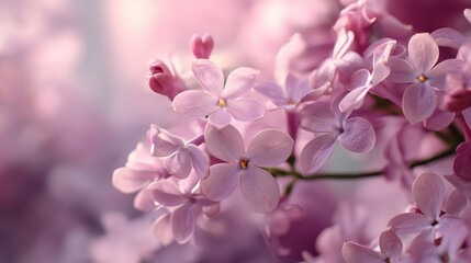 Fototapeta premium pink lilac flower closeup