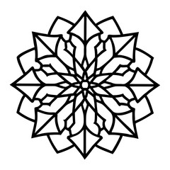 Intricate symmetrical floral art vector for coloring pages and creative projects download now free 90, mandala vector design