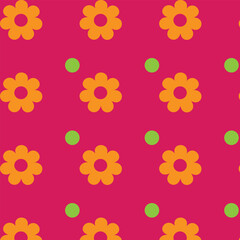  flower pattern pink background