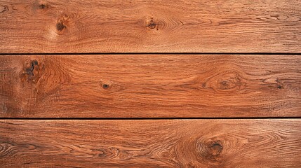 Naklejka premium Rustic wooden planks background: A textured surface with warm tones and visible wood grain creates a cozy feeling.