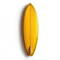 Yellow surfboard, top view (2)