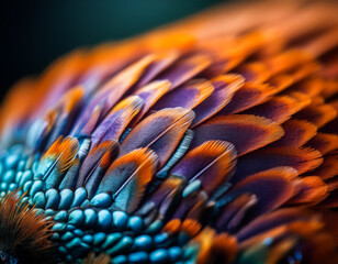 Kolorowe pióra tło © Monika Janiak-Klicha