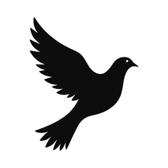 Dove Bird Silhouette Vector illustration