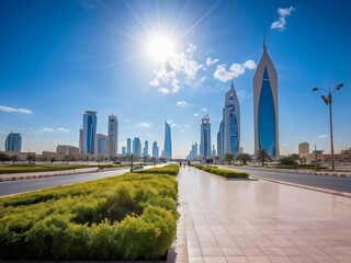 Modern Skyscrapers in the Middle East