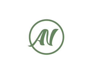 AN Logo design vector template. AN