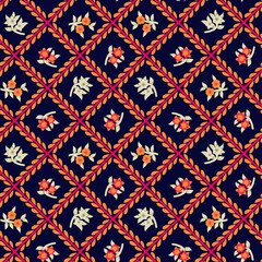 Beautiful Mughal art textile design pattern with beautiful colours for digital print	