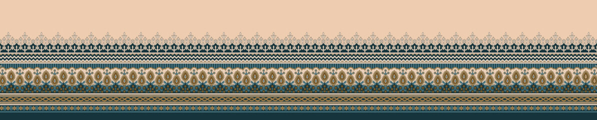 Beautiful Mughal art textile design pattern with beautiful colours for digital print  © Laiba