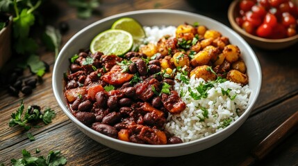 Flavorful Chili Bowl with Sides