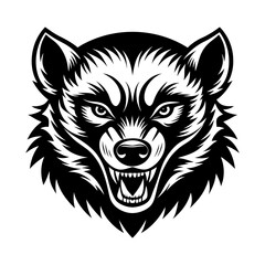 Fototapeta premium Download North American Wolverine Silhouette Vector Illustration Svg File For Design.