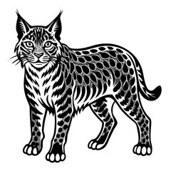 Download Bobcat Animals Silhouette Vector Illustrate  Svg File For Design.