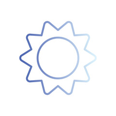 Sun Icon Vector Stock Illustration