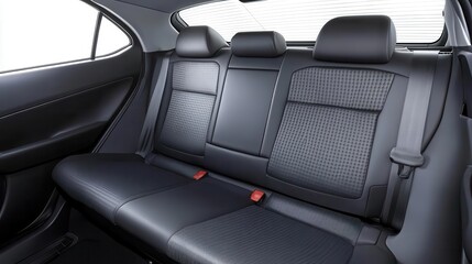Black seats car interior