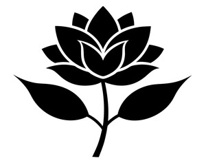 Flower Vector & SVG | Beautiful Floral Silhouette for Crafts, Invitations, Decor & DIY Projects