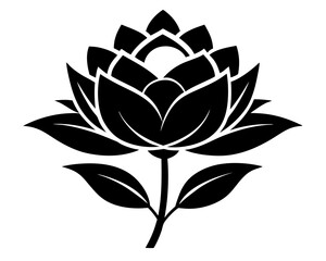 Flower Vector & SVG | Beautiful Floral Silhouette for Crafts, Invitations, Decor & DIY Projects