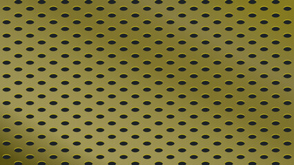 無数の穴が空いた金属板