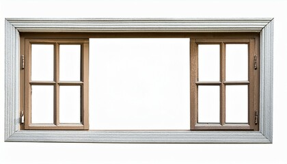 white window frame isolated