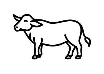 water buffalo. animal icon.