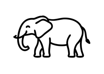 Obraz premium elephant. animal icon.
