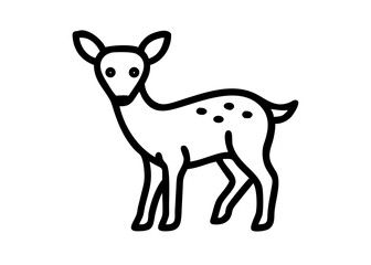 Obraz premium fawn. animal icon