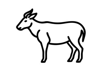 Fototapeta premium serow. animal icon