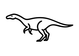 Fototapeta premium nothosaurus . dinosaur icon