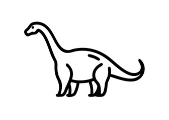 brachiosaurus. dinosaur icon
